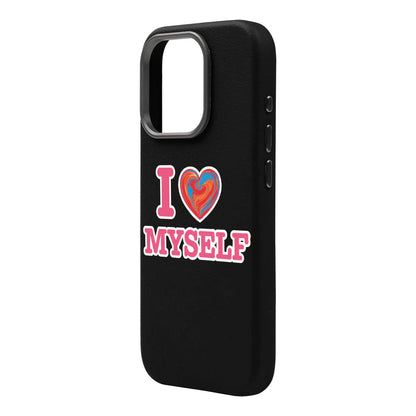 I LOVE MYSELF-Leather Premium Kılıf MagSafe Özellikli - iPhone 13