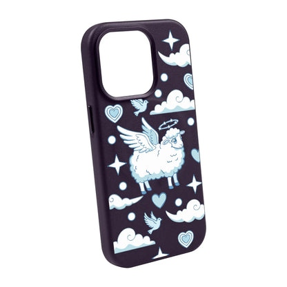 FLYING SHEEP-Leather Kılıf MagSafe Özellikli - iPhone 14 Plus