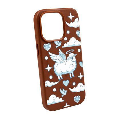 FLYING SHEEP-Leather Kılıf MagSafe Özellikli - iPhone 14 Pro