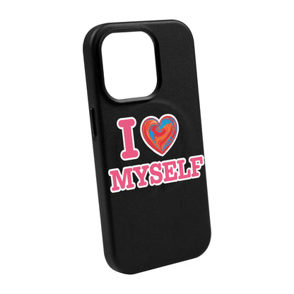 I LOVE MYSELF-Leather Kılıf MagSafe Özellikli - iPhone 13