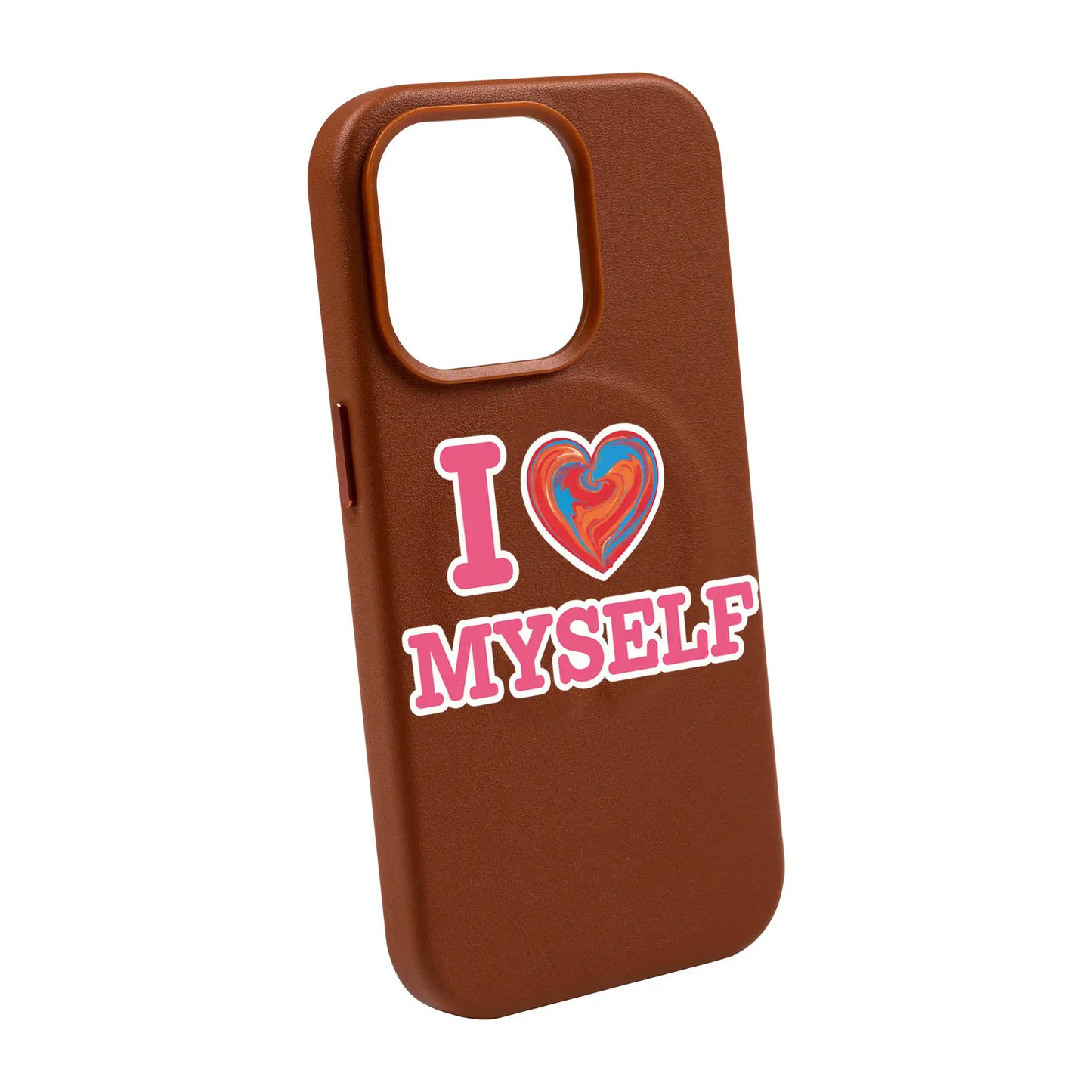 I LOVE MYSELF-Leather Kılıf MagSafe Özellikli - iPhone 14