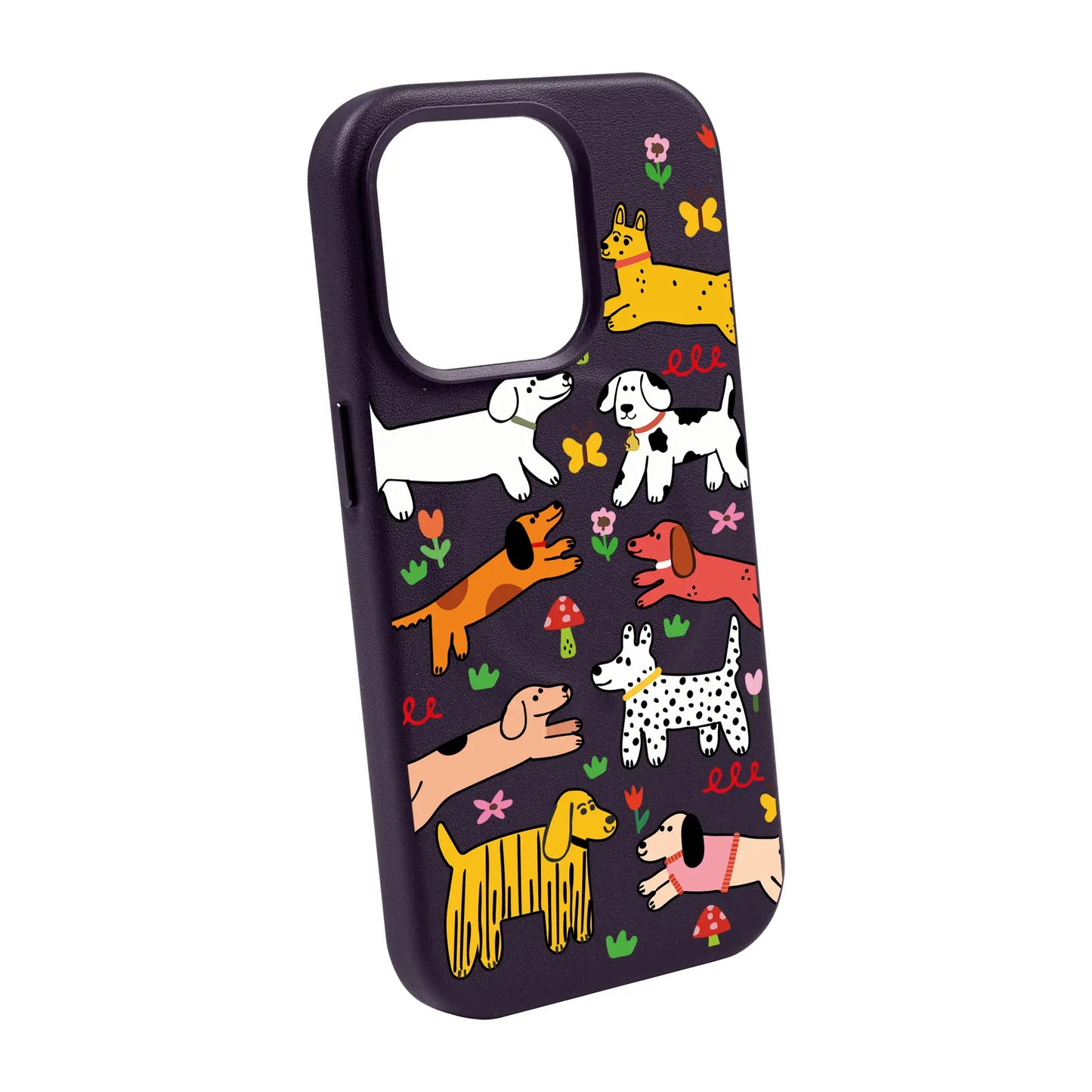 CHEERFUL DOGS-iPhone 14 Plus Leather Kılıf MagSafe Özellikli