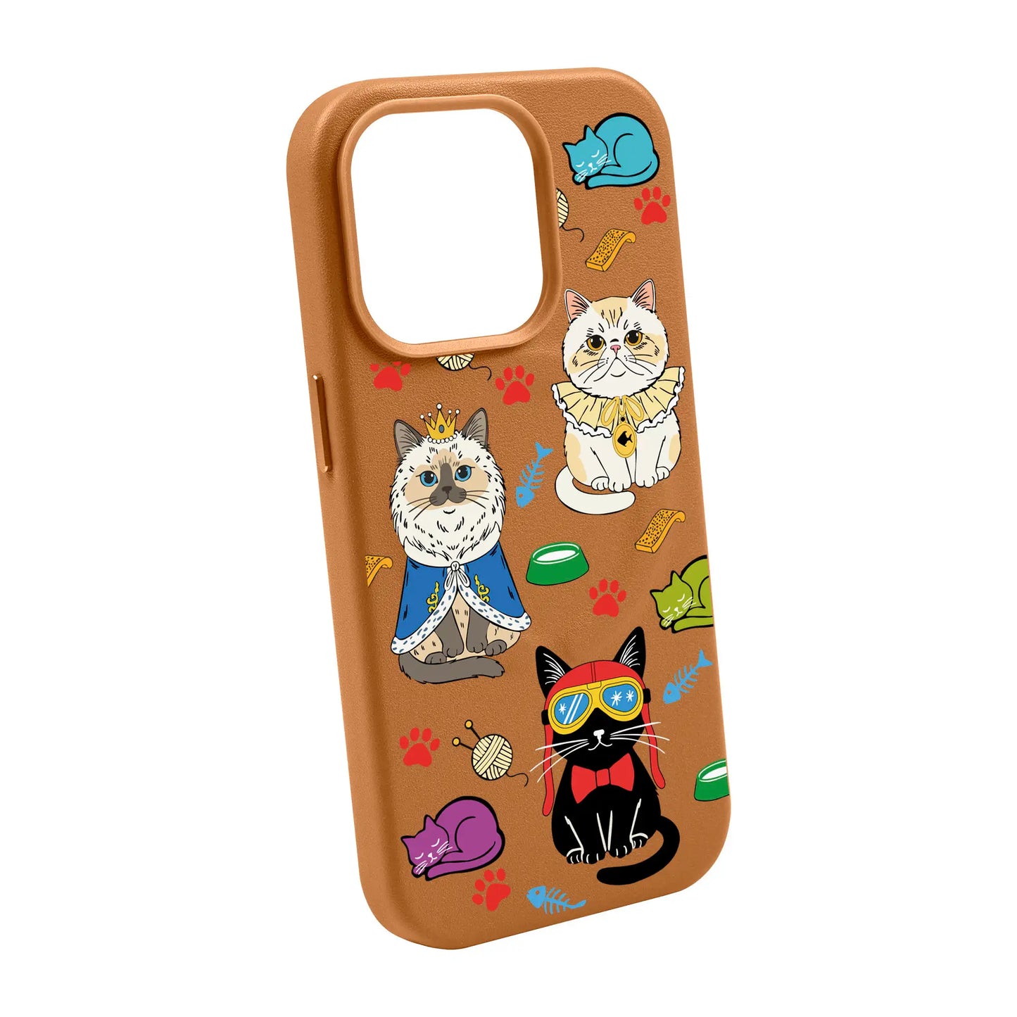 ROYAL CATS-iPhone 14 Pro Max Leather Kılıf MagSafe Özellikli