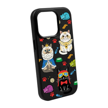 ROYAL CATS-iPhone 14 Leather Kılıf MagSafe Özellikli