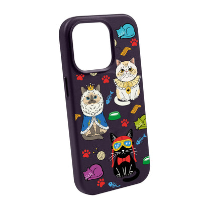 ROYAL CATS-iPhone 14 Plus Leather Kılıf MagSafe Özellikli