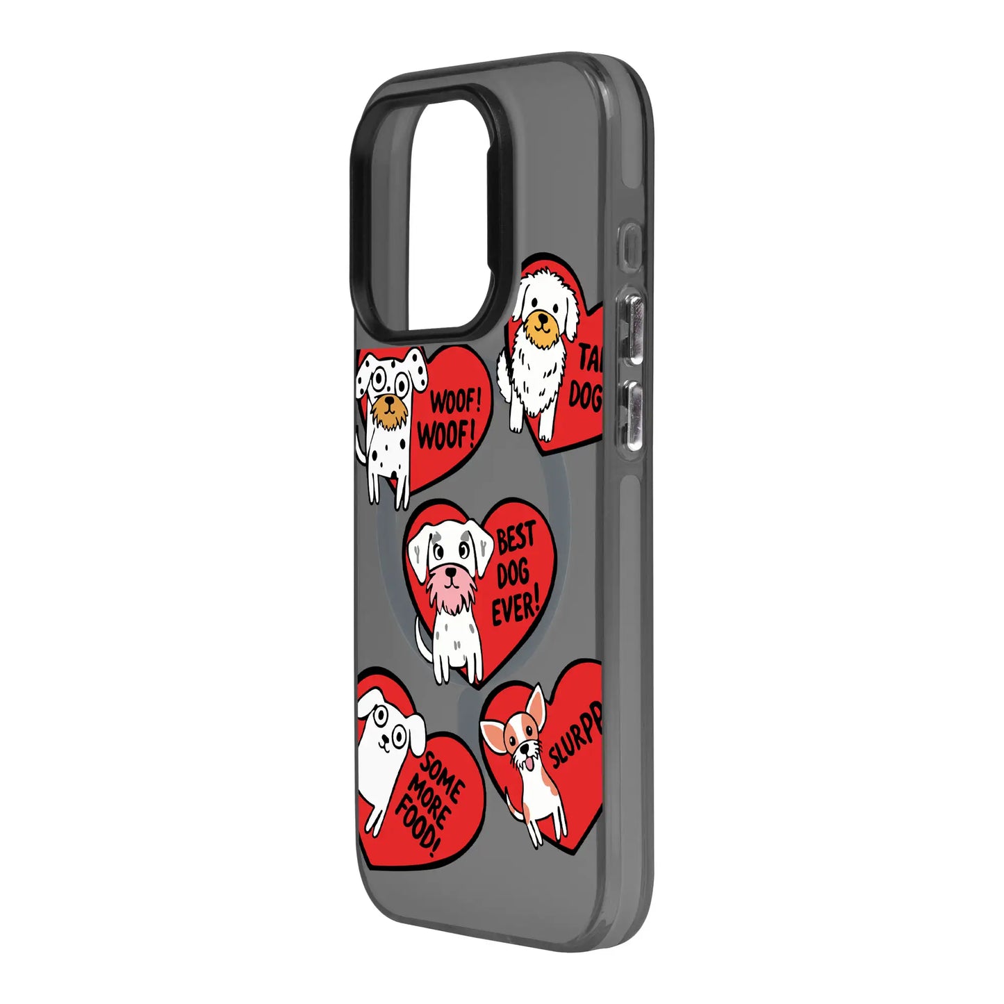 DOGS WITH HEARTS-iPhone 14 Pro Hold Kılıf MagSafe Özellikli