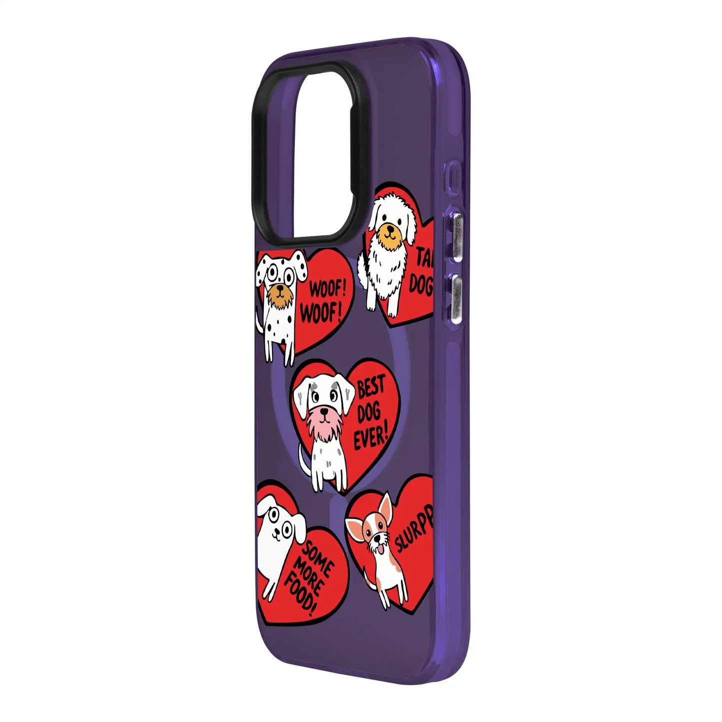 DOGS WITH HEARTS-iPhone 12 Hold Kılıf MagSafe Özellikli