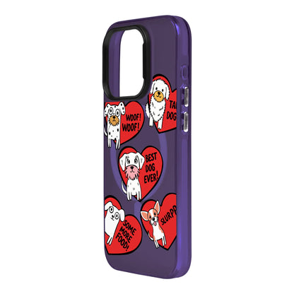 DOGS WITH HEARTS-iPhone 11 Hold Kılıf MagSafe Özellikli