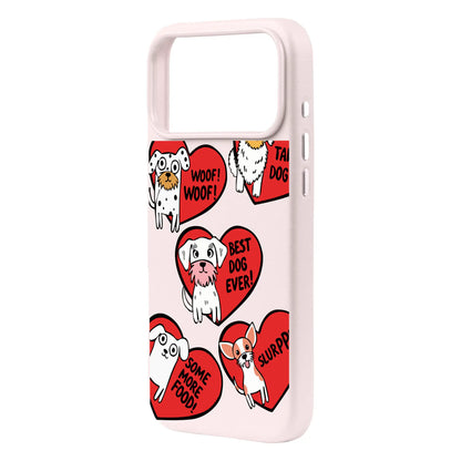 DOGS WITH HEARTS-iPhone 17 Pro Max Signature Leather Kılıf MagSafe Özellikli