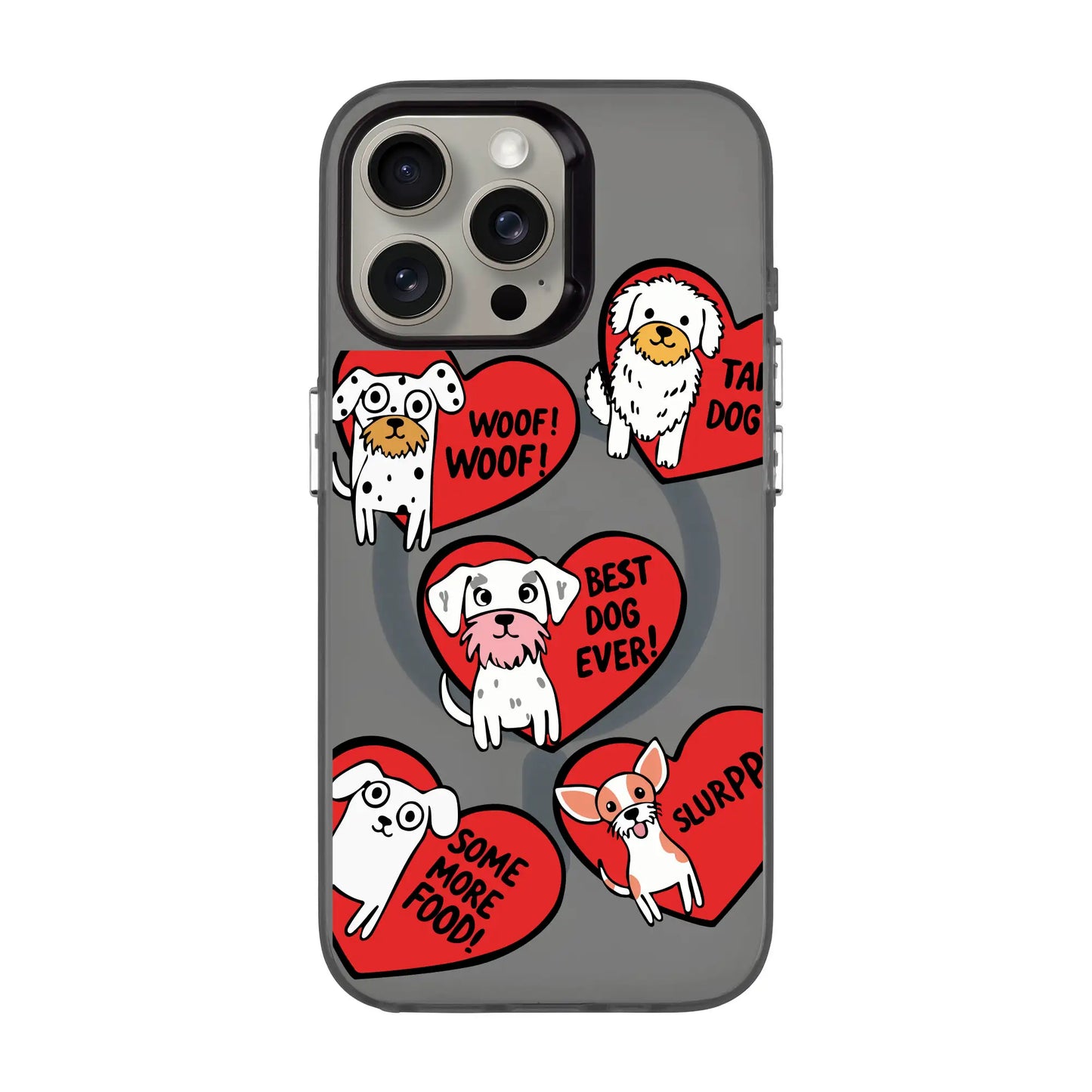DOGS WITH HEARTS-iPhone 15 Pro Max Hold Kılıf MagSafe Özellikli