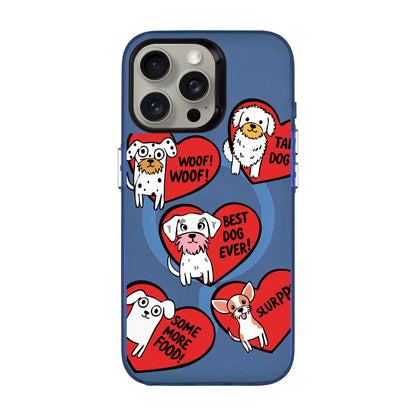 DOGS WITH HEARTS-iPhone 15 Plus Hold Kılıf MagSafe Özellikli