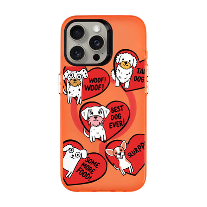 DOGS WITH HEARTS-iPhone 13 Hold Kılıf MagSafe Özellikli