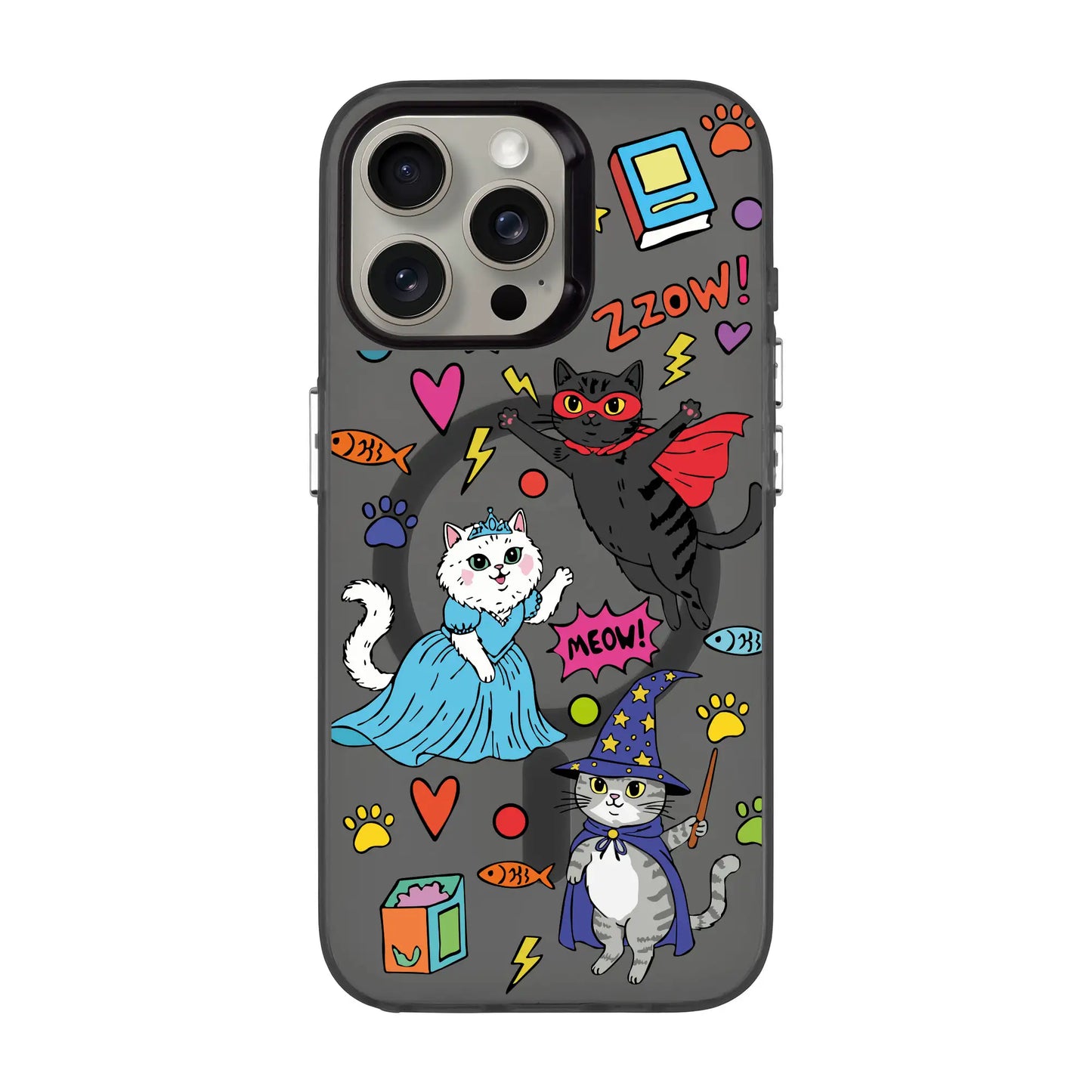 FANTASTIC CATS-iPhone 14 Hold Kılıf MagSafe Özellikli