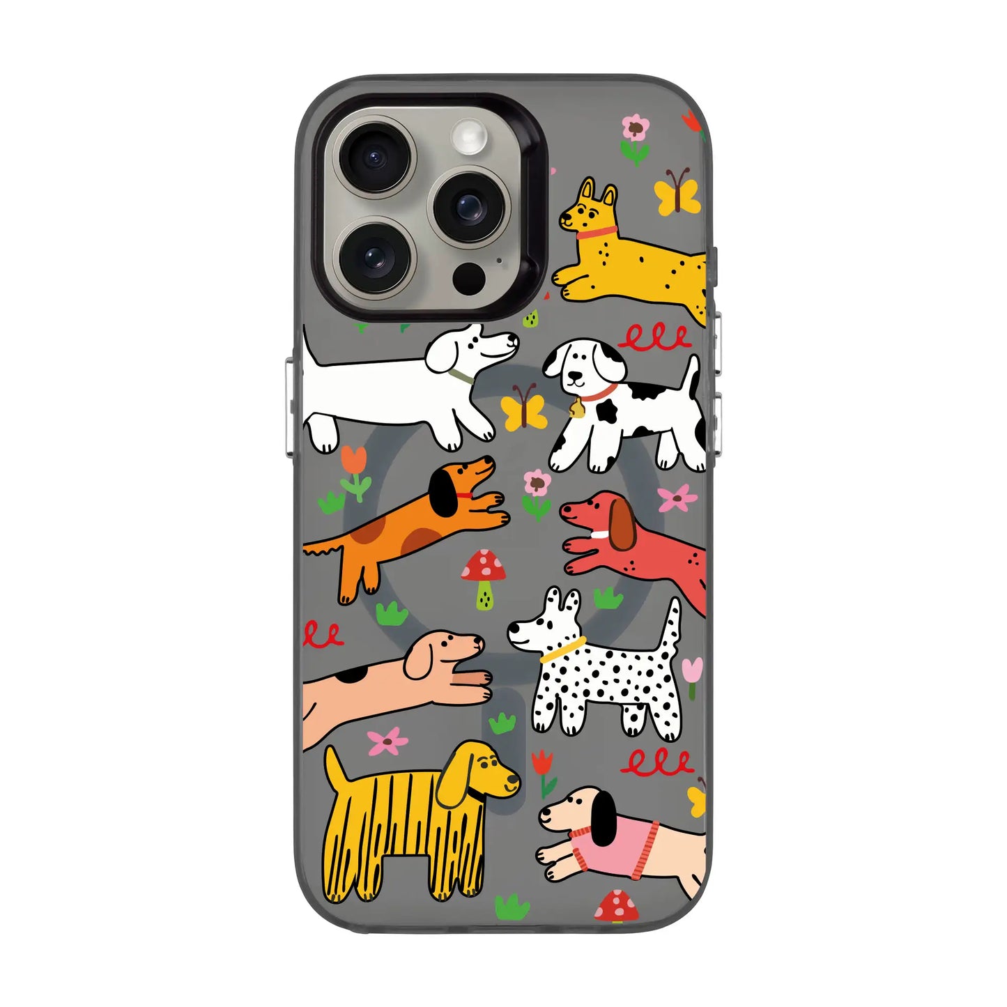 CHEERFUL DOGS-iPhone 15 Plus Hold Kılıf MagSafe Özellikli