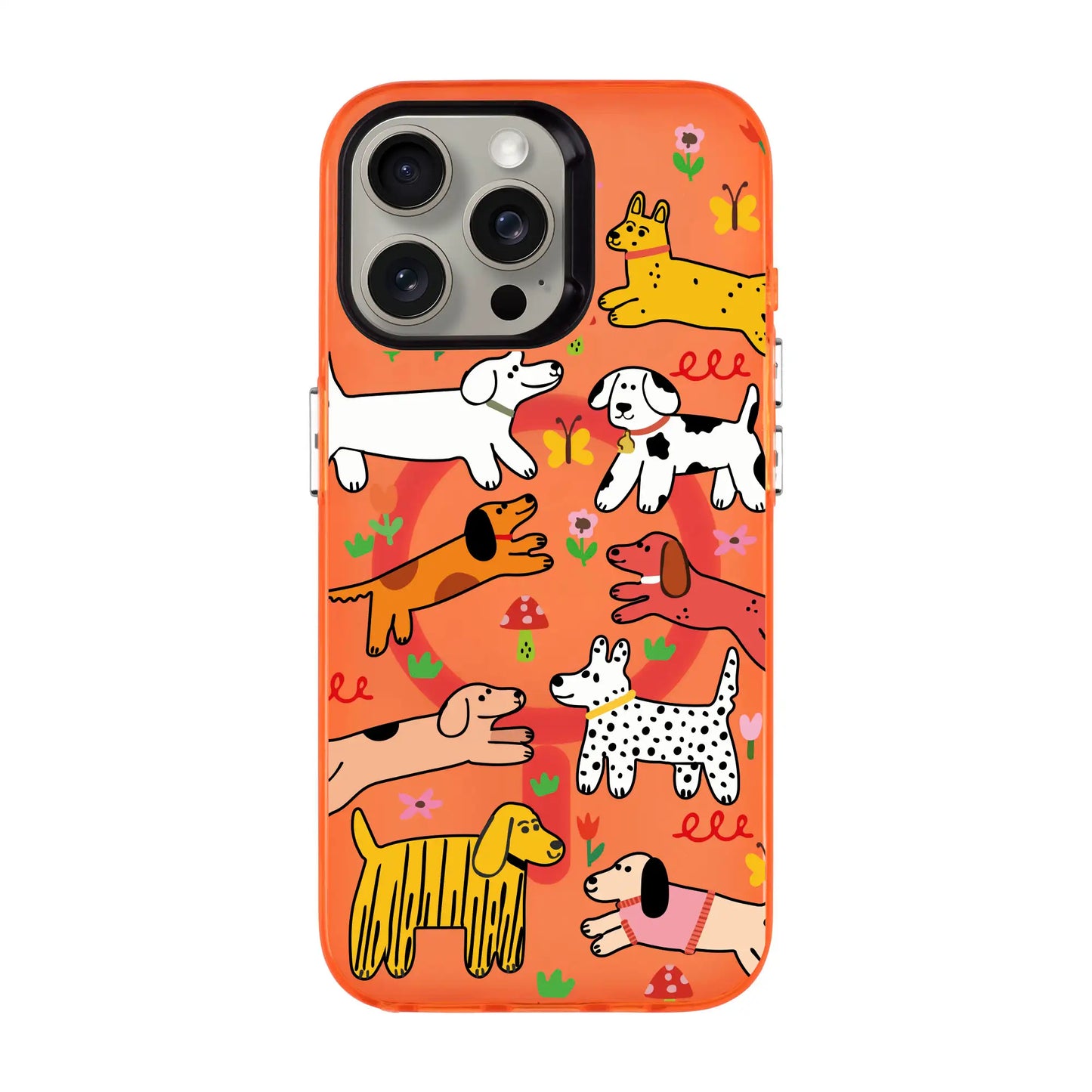 CHEERFUL DOGS-iPhone 15 Pro Hold Kılıf MagSafe Özellikli