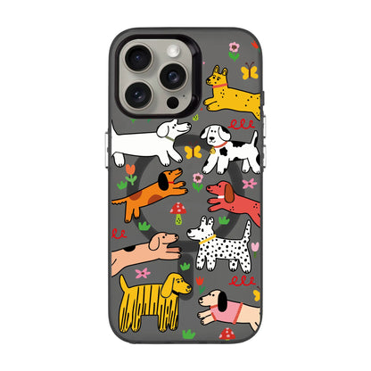 CHEERFUL DOGS-iPhone 15 Hold Kılıf MagSafe Özellikli
