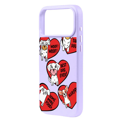 DOGS WITH HEARTS-iPhone Air Signature Leather Kılıf MagSafe Özellikli
