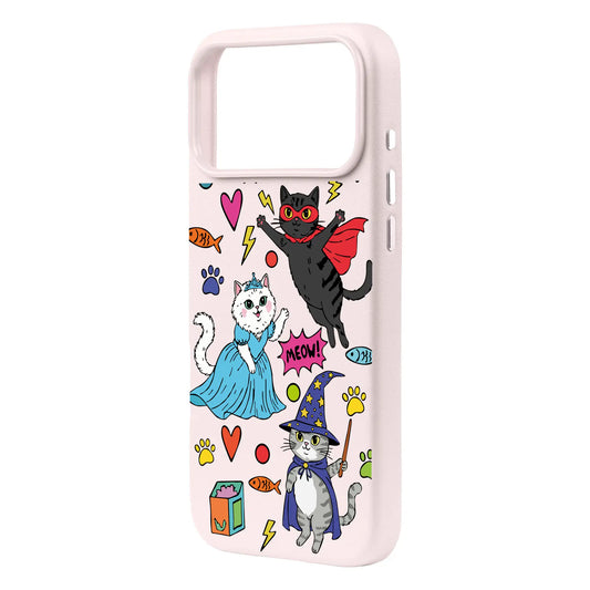 FANTASTIC CATS-iPhone 17 Pro Max Signature Leather Kılıf MagSafe Özellikli