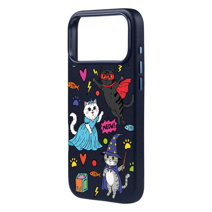 FANTASTIC CATS-iPhone 17 Signature Leather Kılıf MagSafe Özellikli