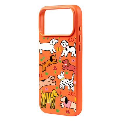 CHEERFUL DOGS-iPhone 17 Signature Leather Kılıf MagSafe Özellikli