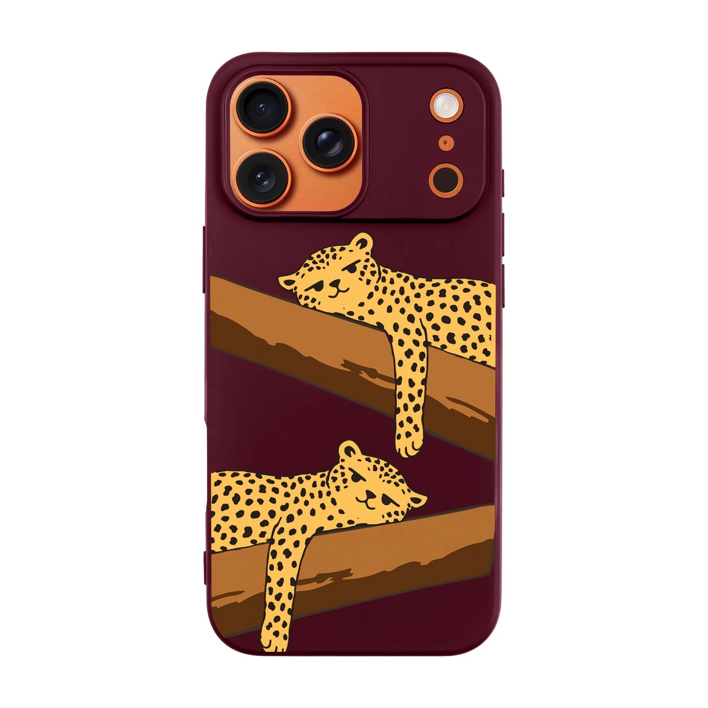 LEOPARD SIESTA-Ultra Silikon Kılıf-iPhone 17 Pro Max
