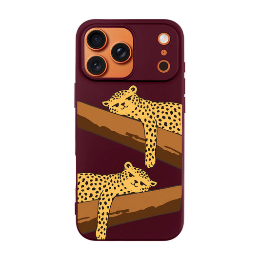 LEOPARD SIESTA-Ultra Silikon Kılıf-iPhone 17 Pro Max