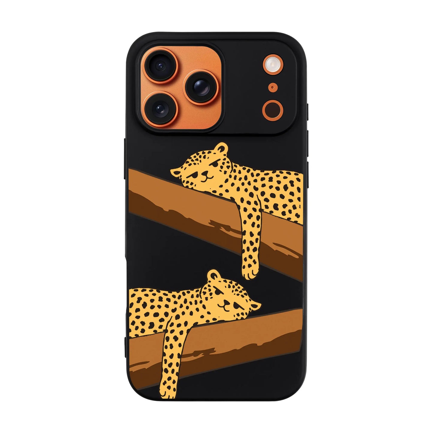 LEOPARD SIESTA-Ultra Silikon Kılıf-iPhone 17 Pro Max