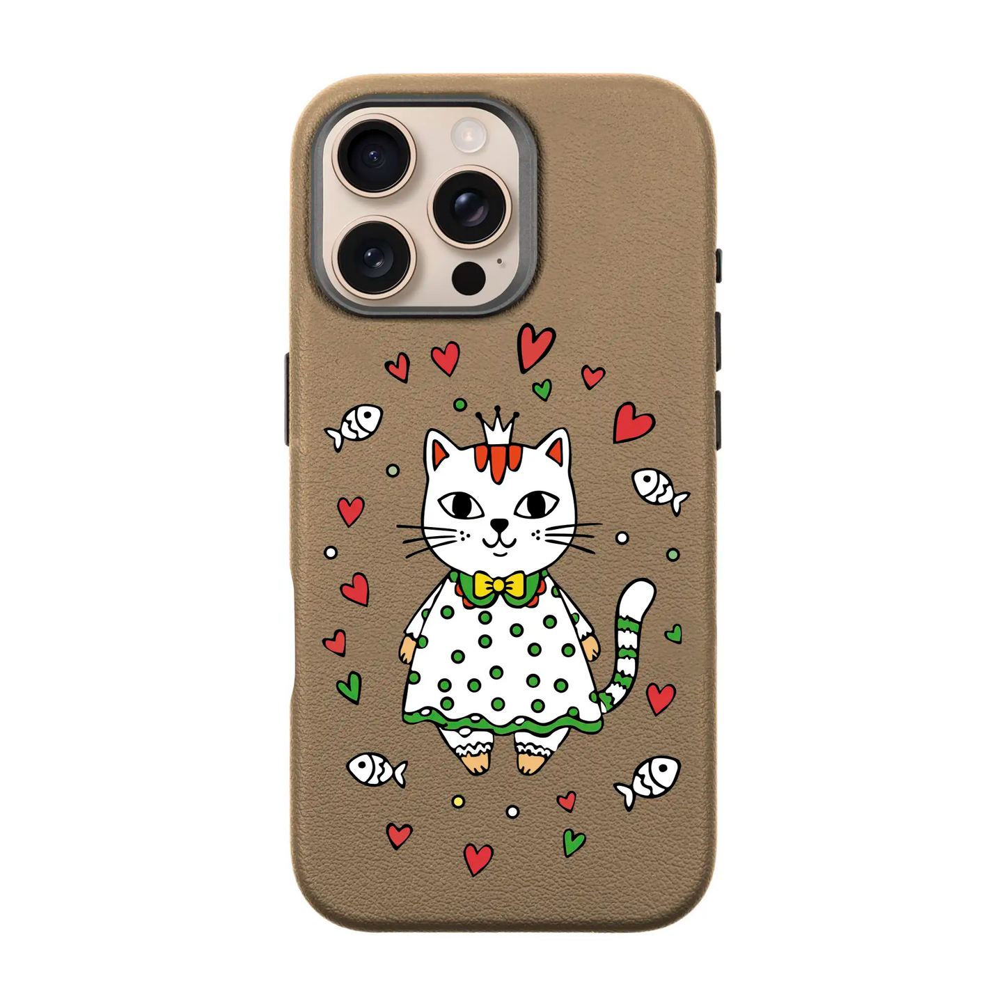 PRINCESS CAT-Leather Premium Kılıf MagSafe Özellikli - iPhone 16 Pro