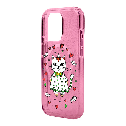 PRINCESS CAT-iPhone 15 Pro Shiny Kılıf MagSafe Özellikli