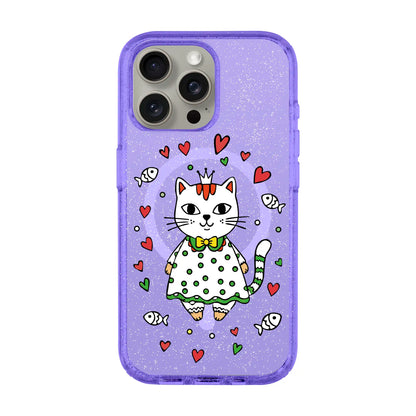 PRINCESS CAT-iPhone 15 Pro Max Shiny Kılıf MagSafe Özellikli
