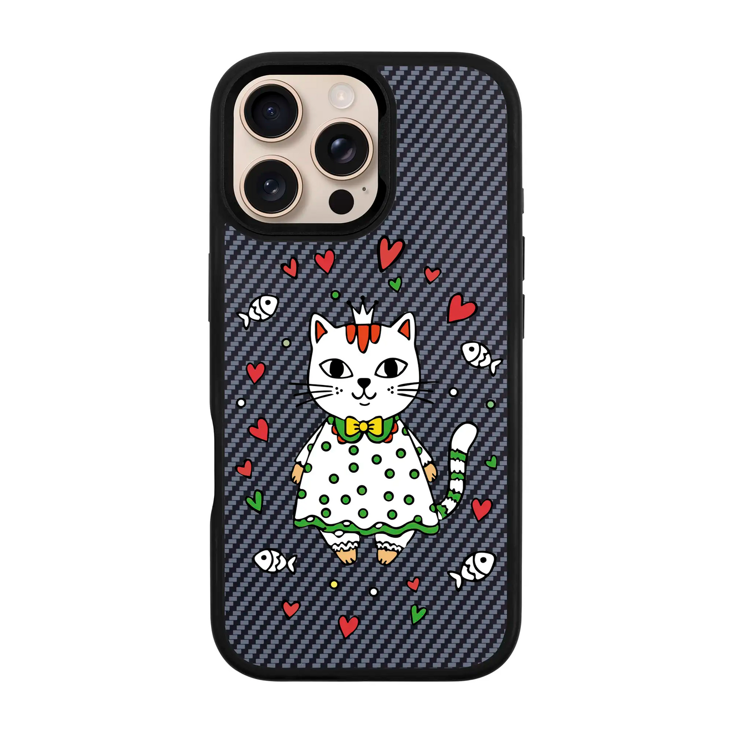PRINCESS CAT-iPhone 16 Pro Max Plaid Kılıf MagSafe Özellikli
