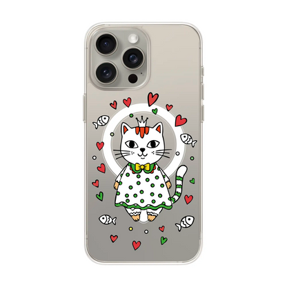 PRINCESS CAT-iPhone 15 Pro Solid Kılıf MagSafe Özellikli