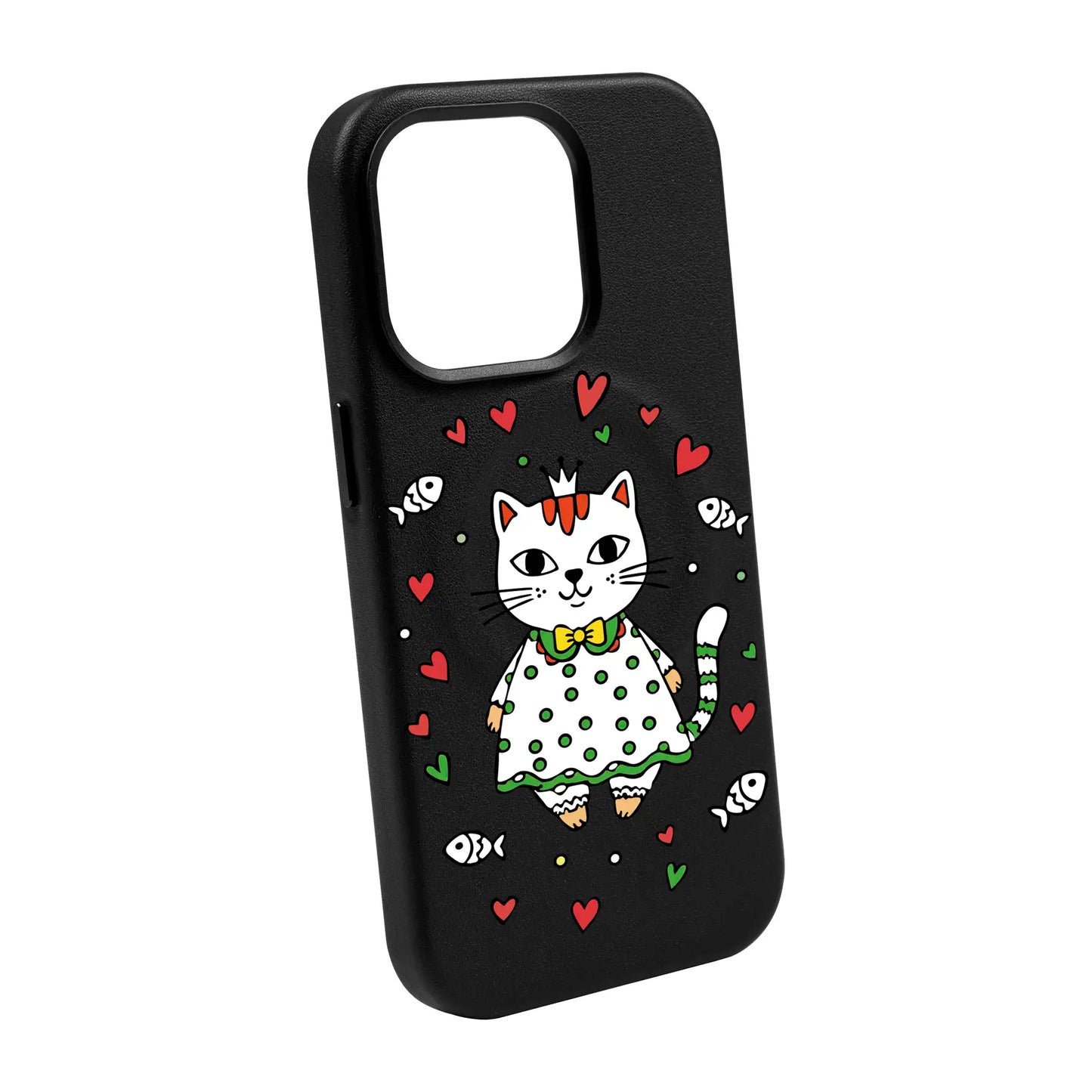 PRINCESS CAT-iPhone 13 Leather Kılıf MagSafe Özellikli