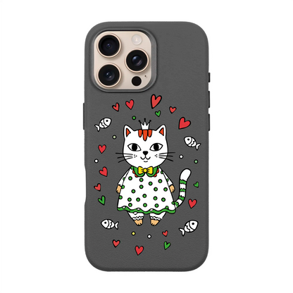 PRINCESS CAT-Leather Premium Kılıf MagSafe Özellikli - iPhone 15
