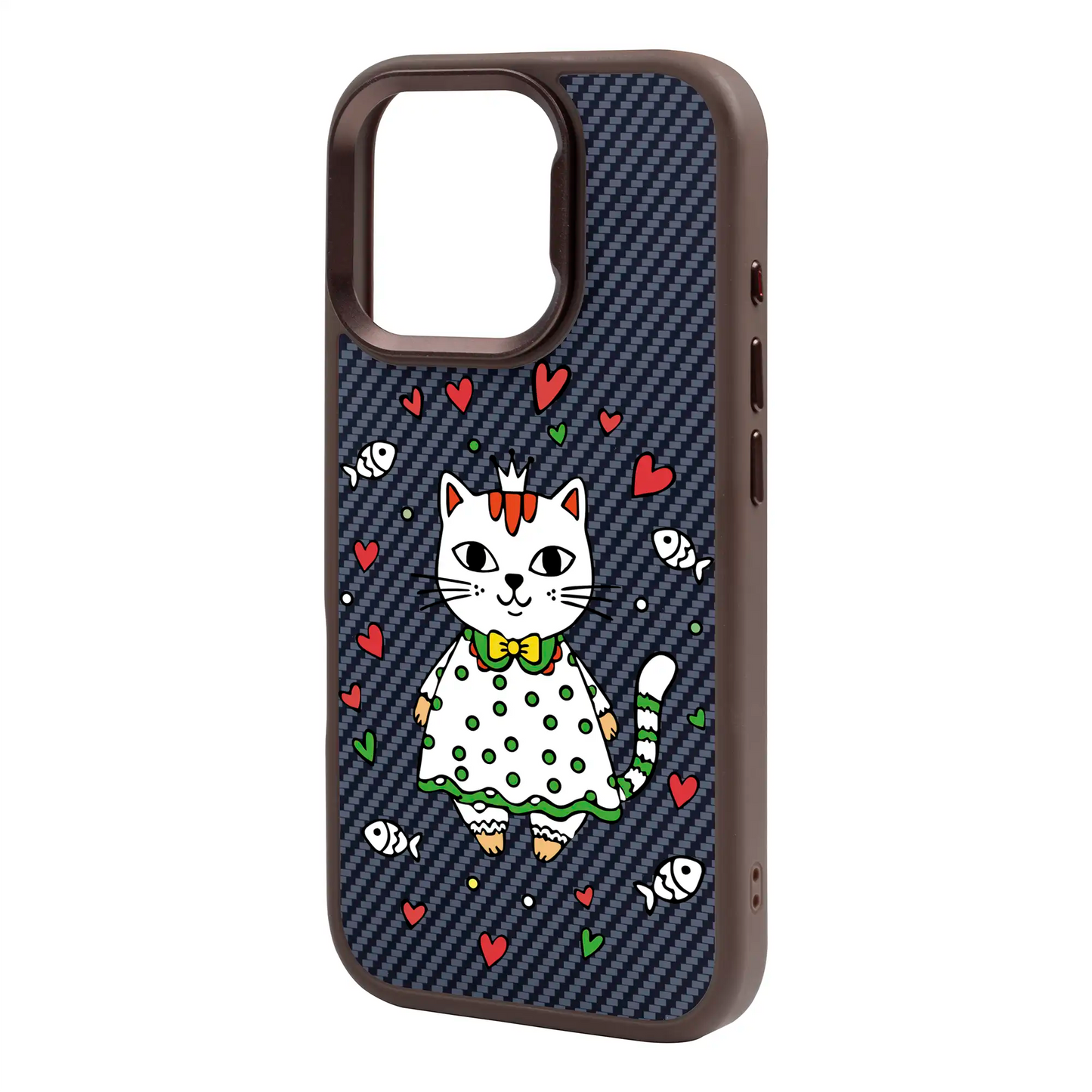 PRINCESS CAT-iPhone 16 Pro Plaid Kılıf MagSafe Özellikli