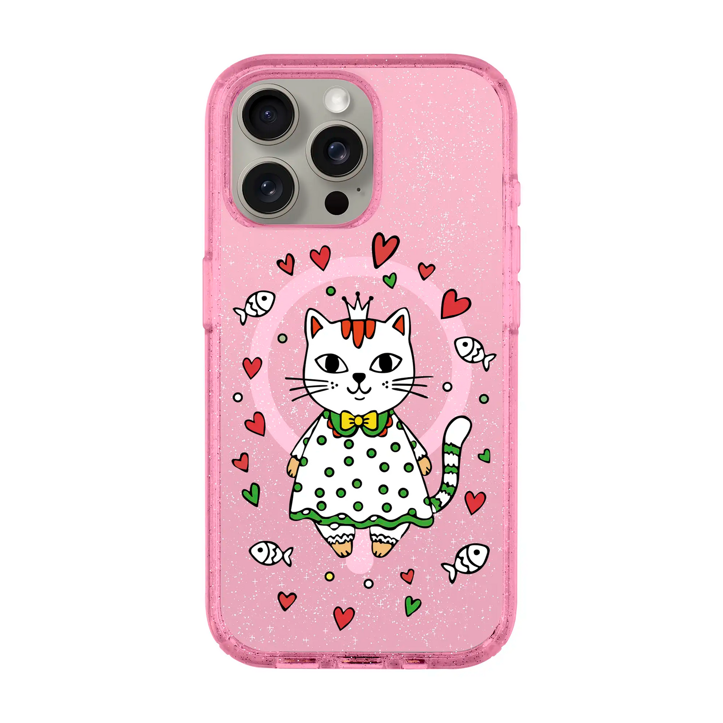 PRINCESS CAT-iPhone 14 Pro Max Shiny Kılıf MagSafe Özellikli