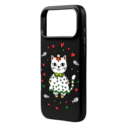 PRINCESS CAT-iPhone 17 Signature Leather Kılıf MagSafe Özellikli
