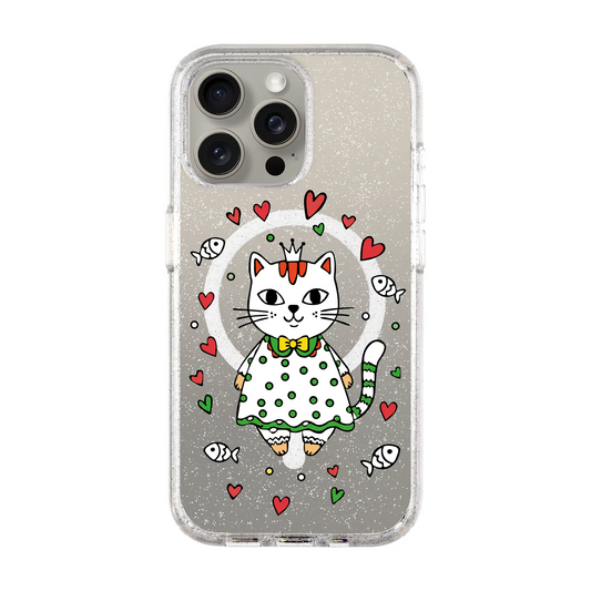 PRINCESS CAT-iPhone 14 Pro Max Shiny Kılıf MagSafe Özellikli