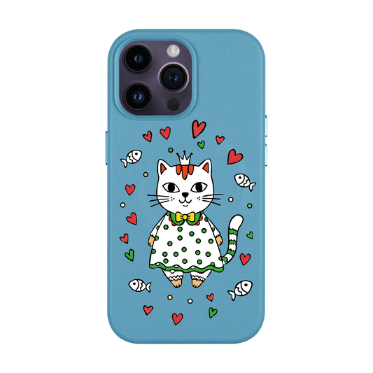 PRINCESS CAT-iPhone 14 Plus Leather Kılıf MagSafe Özellikli