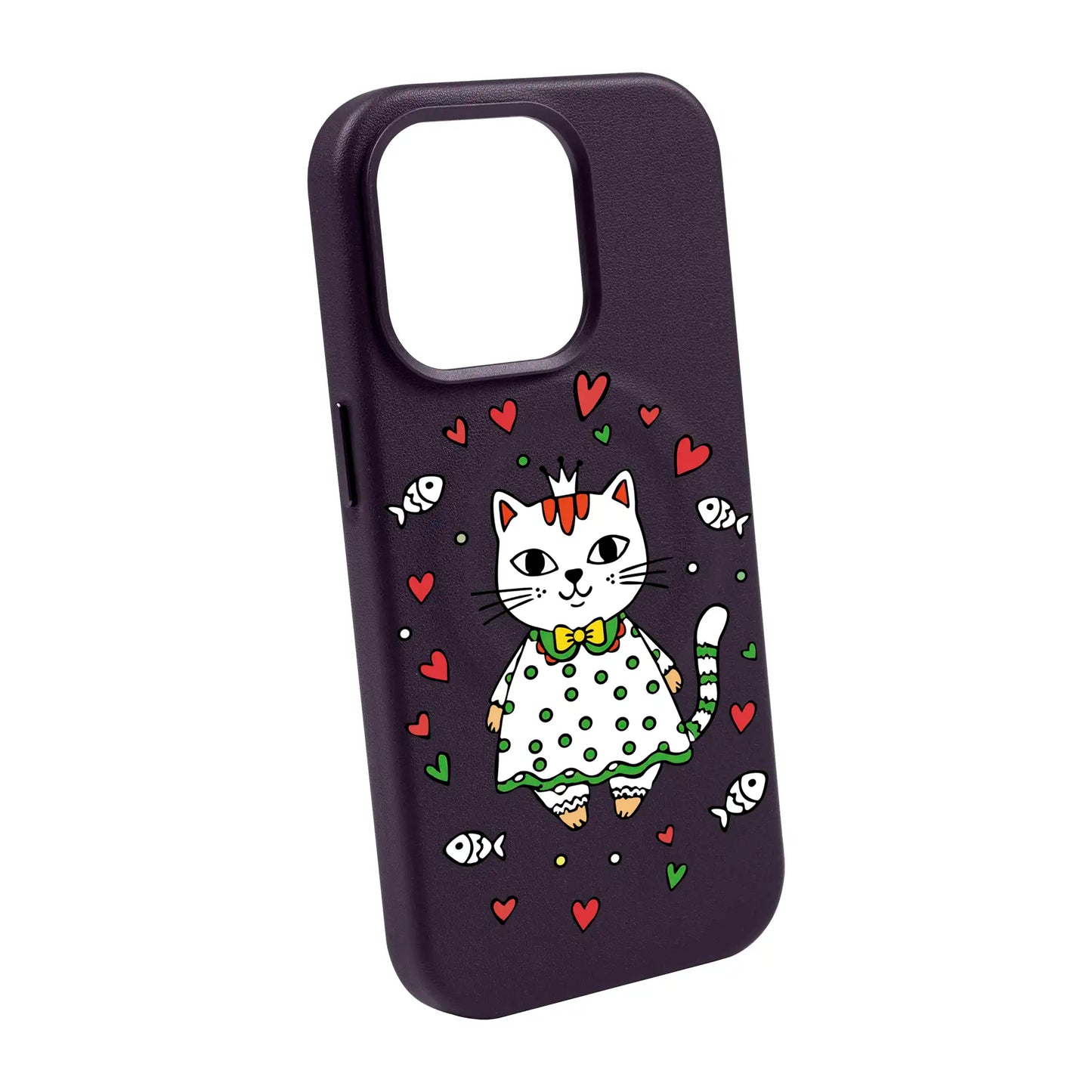 PRINCESS CAT-iPhone 14 Pro Max Leather Kılıf MagSafe Özellikli