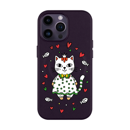 PRINCESS CAT-iPhone 14 Pro Leather Kılıf MagSafe Özellikli