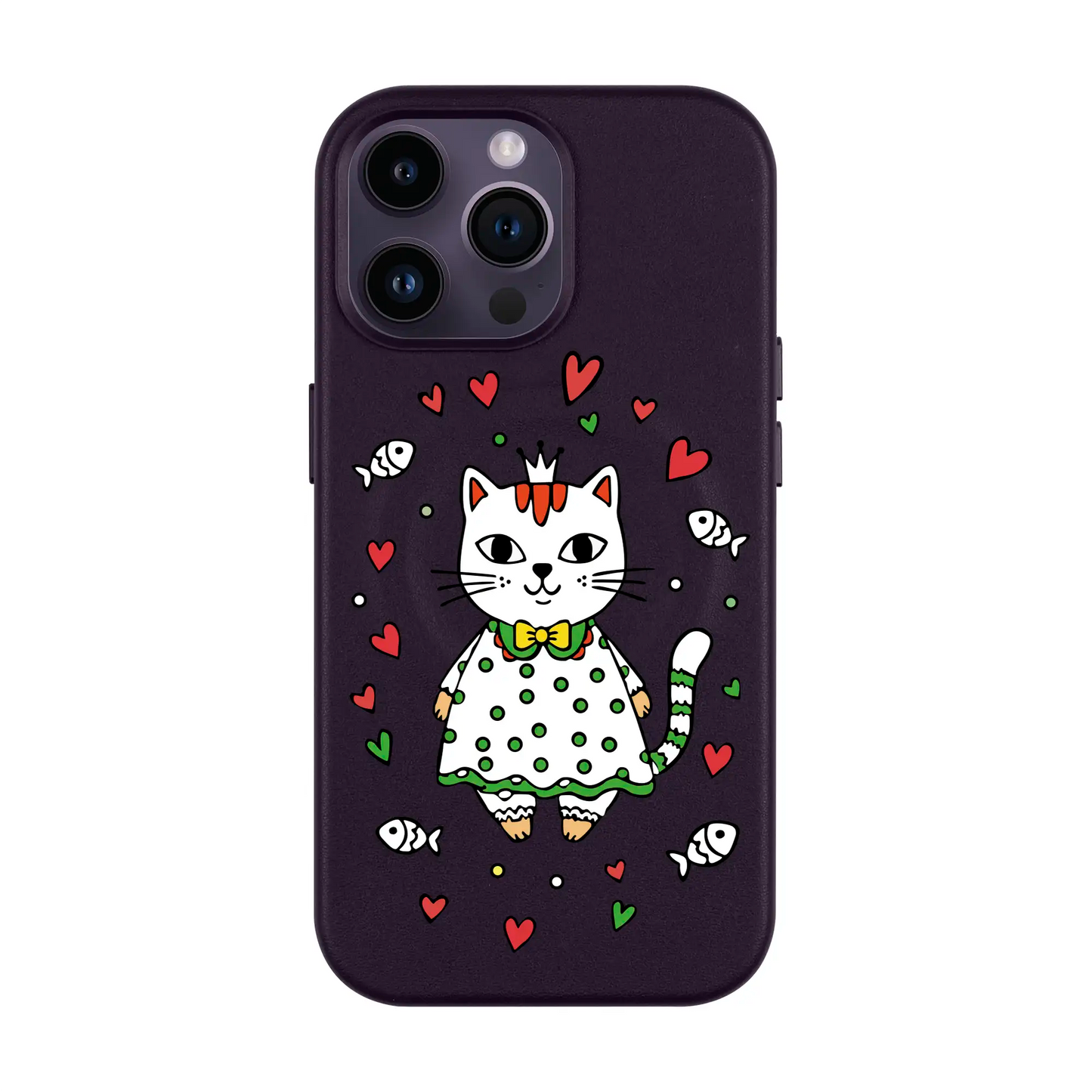 PRINCESS CAT-iPhone 14 Plus Leather Kılıf MagSafe Özellikli