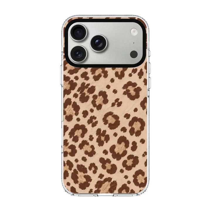 VANILLA LEOPARD-Clear Kılıf MagSafe Özellikli - iPhone 17 Pro Max