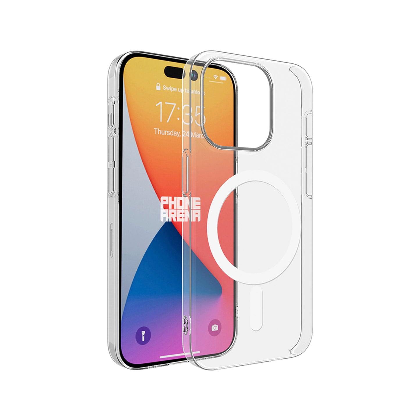 NEW-Crystal Kılıf MagSafe Özellikli - iPhone 15 Pro Max