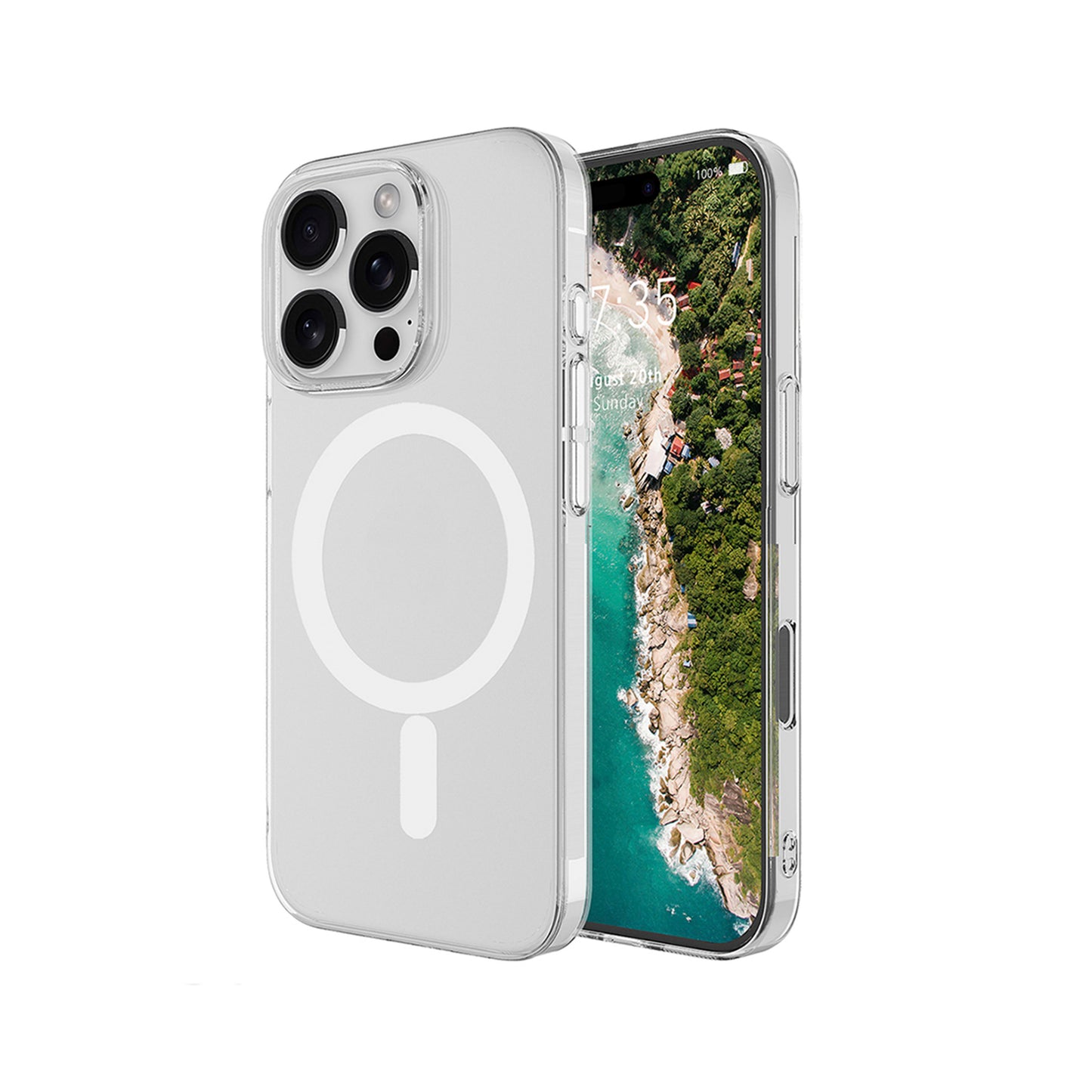 NEW-Crystal Kılıf MagSafe Özellikli - iPhone 16 Pro Max