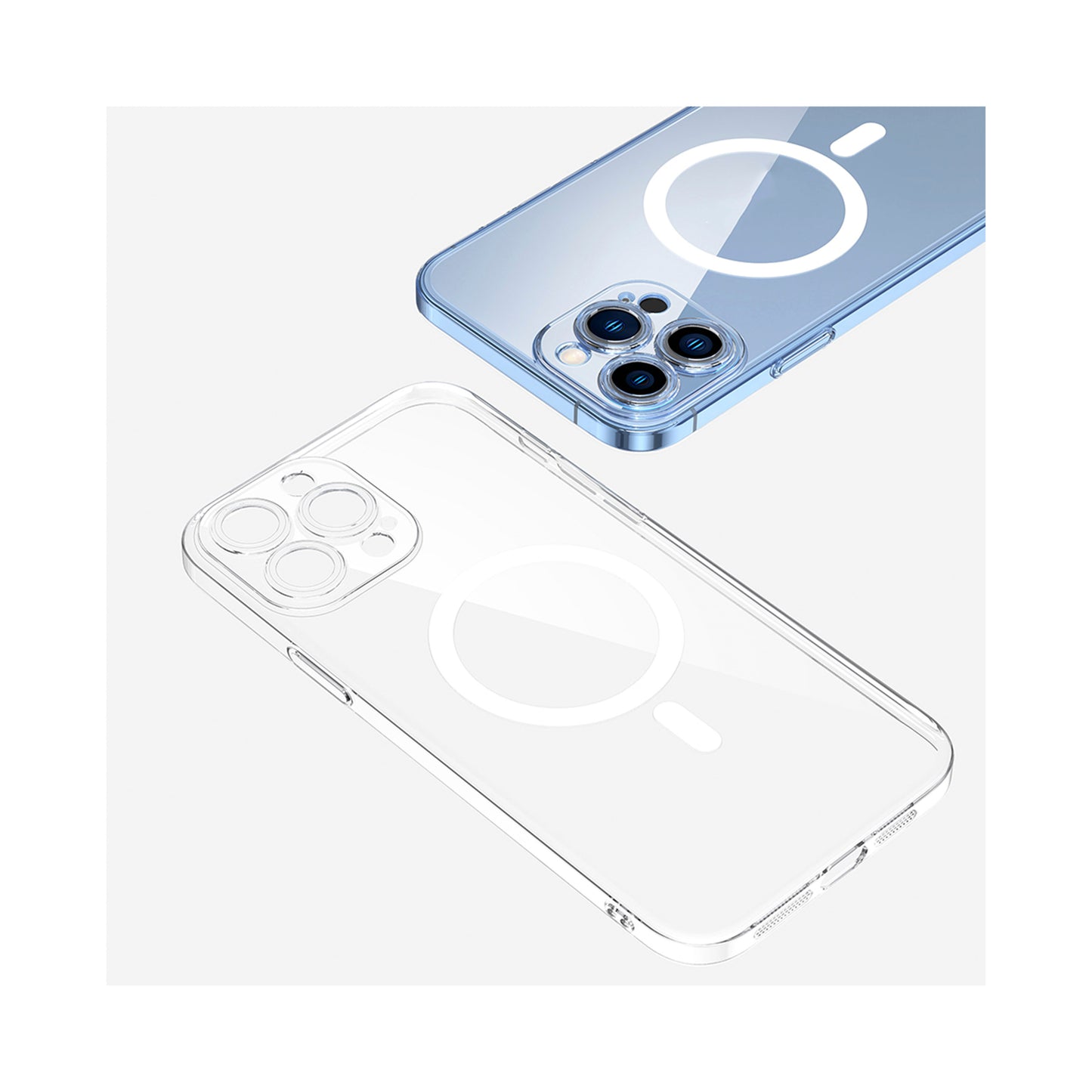 NEW-Crystal Kılıf MagSafe Özellikli - iPhone 12 Pro Max