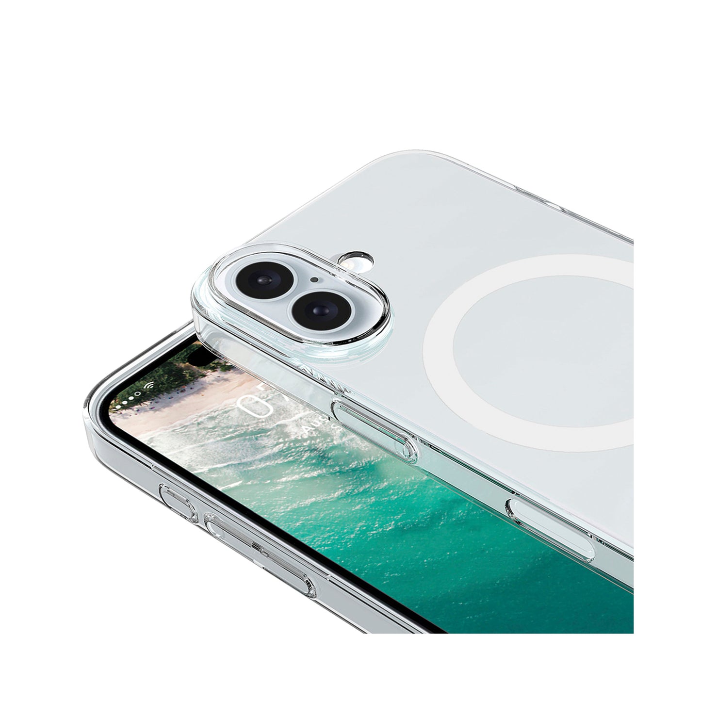NEW-Crystal Kılıf MagSafe Özellikli - iPhone 16 Plus