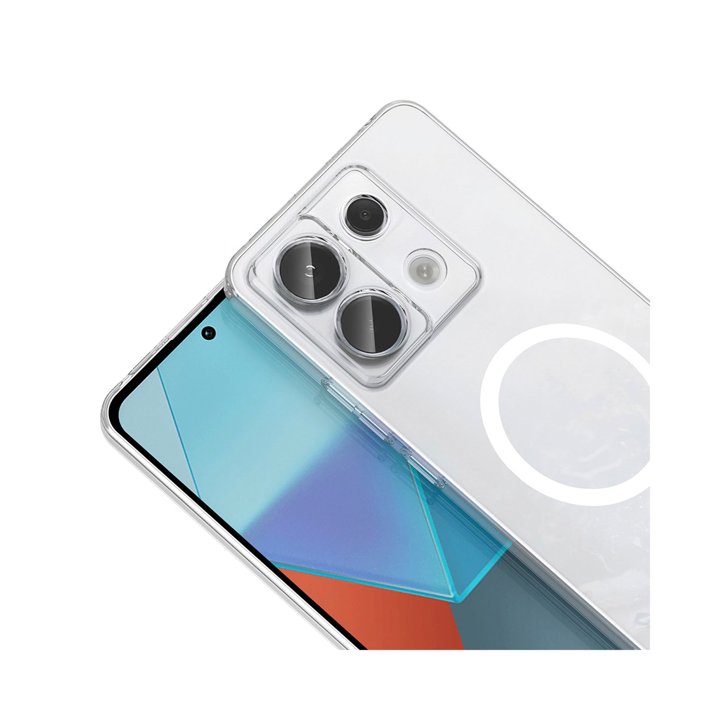 NEW-Crystal Kılıf MagSafe Özellikli - Xiaomi Redmi Note 13 Pro 4G