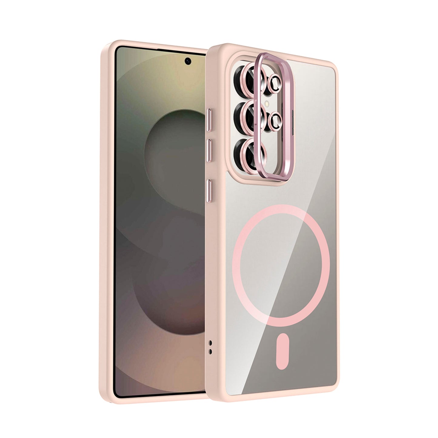 NEW-Lithe Standlı Kılıf MagSafe Özellikli Lens Koruyucu Hediyeli - Galaxy A25