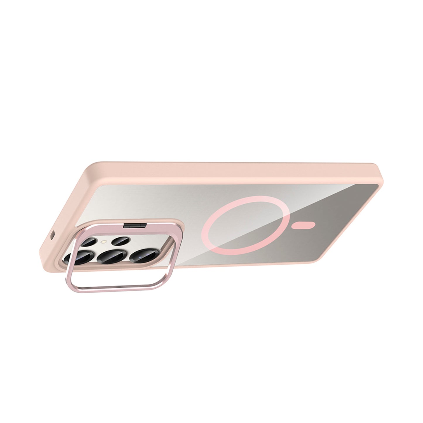 NEW-Lithe Standlı Kılıf MagSafe Özellikli Lens Koruyucu Hediyeli - Galaxy A06